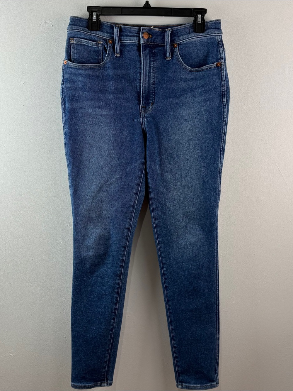 Madewell 10” High Rise Skinny Jeans Size 30 Med Wash Stretch